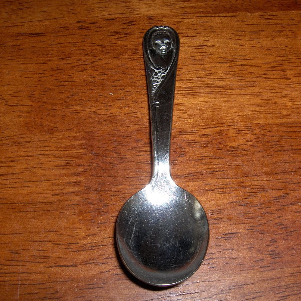 Gerber Baby Spoon, Vintage Winthrop Silver Plate